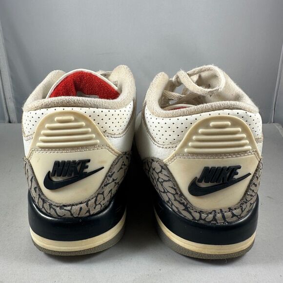 Nike Kids 3Y Air Jordan(PS) 3 Sneakers Retro White Cement Reimagined DM0966-100 - Picture 5 of 9